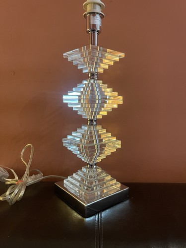 Large heavy lucite hollywood - heavy,