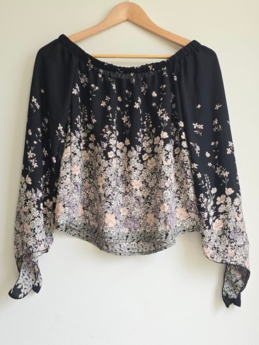 Charlotte russe black floral - black,