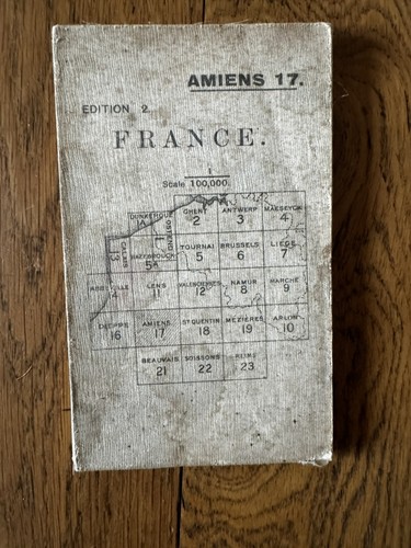 Ww1 map 1915 1916 amiens - map, 1915/1916