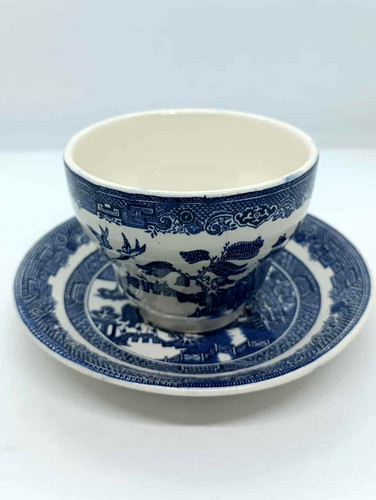 Blue willow coffee tea - coffee, cup