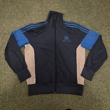 Adidas Allcourt Men’s Track Jacket Large Navy Blue Windbreaker Zip-Up Vintage