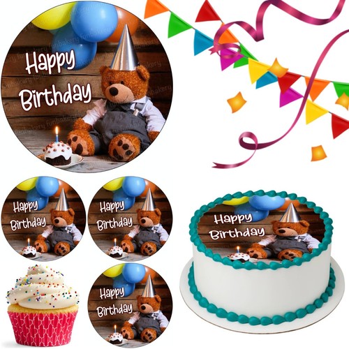 Teddy bear cake topper party - teddy,