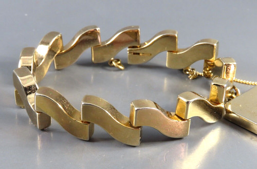 Vtg monet gold tone heavy - vtg,