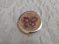 Butterfly Compact Mirror Handbag Hand Pocket Travel Makeup Mirrors