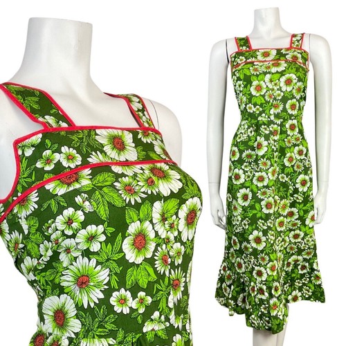 Vintage 60s 70s green red - 60s,