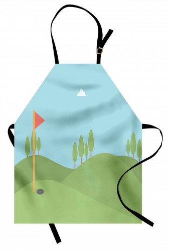 Golf course scene apron hole - golf,