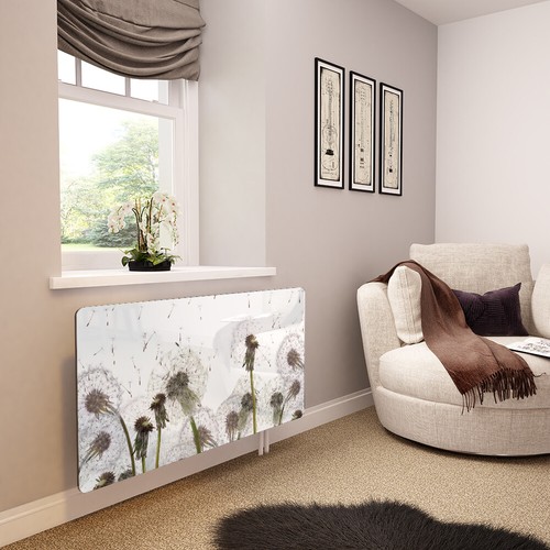 Glass radiator cover printed - glass,