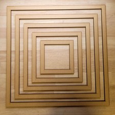 Wooden Square Craft Shapes