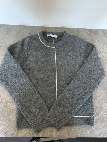 Zara grey jumper with wool - jumper,