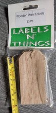 Wooden Plant Labels - Stock Clearance. 2 sets natural, 1 set black. See details.