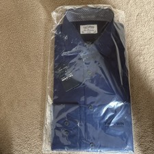 Brand New T.M LEWIN Men’s Blue 15.5 Collar Fitted Shirt