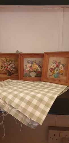 Set vintage floral oil - set,