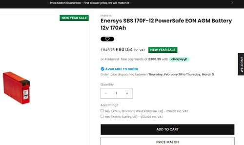 Enersys powersafe sbs - enersys,