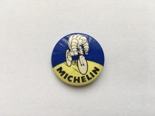 C1950s-60s VINTAGE MICHELIN BICYCLE TYRES PROMOTIONAL TIN PIN BADGE