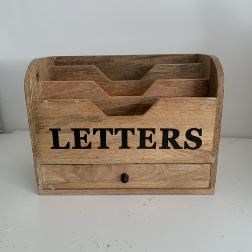 Vintage solid wooden letter - solid,