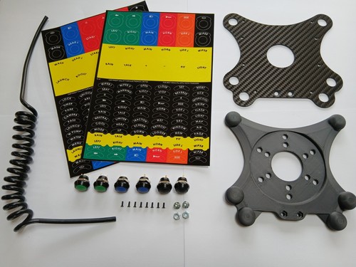 Carbon fibre steering wheel - fibre,