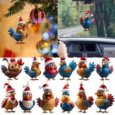 Chicken Rooster Hens Christmas