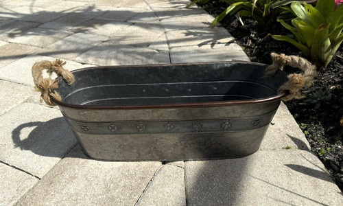 Country decor tin boiler - country,