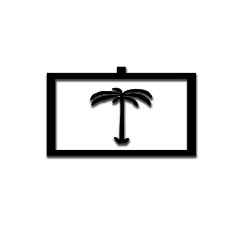 Afrikakorps sticker palm tree - sticker,