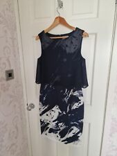 Phase Eight Shift Dress with Chiffon Overlay