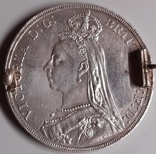 1889 Victorian Silver Crown