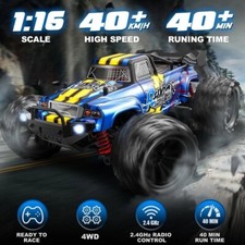 RC Car Truck 1:16 Scale 4X4 40KM/H Off-Road Remote Control Truck Toy Rhybor