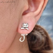 Fashion Cute Cat Women Animal Stud Earrings Piercing Earrings Girl Jewelry Gift