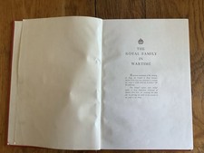 Vintage Copy of The Royal Family In Wartime Book Hardback With Photos
