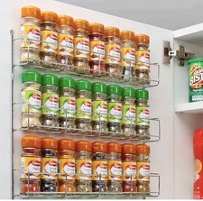Neo Spice Storage Holder Jar Rack Kitchen Door Cupboard Wall 3  Tier