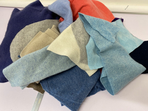 Pure cashmere knit fabric - pure,