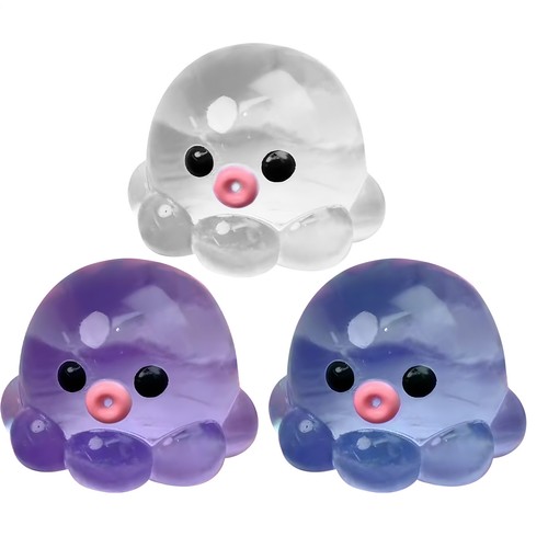 Squishy octopus clear crystal - octopus,