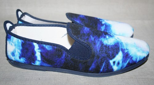 Flossy style blue tie dye - flossy, tie-dye