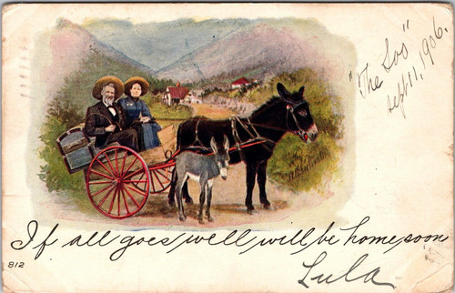 Postcard posted 1906 - ,