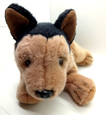 German Shepherd Floppy Puppy Dog with Name Collar 10" Russ Berrie 4335 Soft Toy