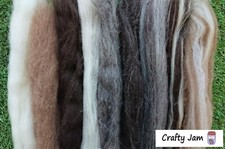 Natural Ethical Wool Roving for Wet Felting Dreads/Dreadlocks 20-500g Choose