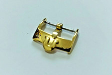 New 16mm yellow gold plated buckle for omega watch strap.