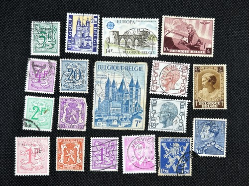 Belgium stamps bundle - stamps, 18