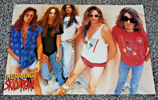 SKID ROW / SEBASTIAN BACH A3 glossy ORIGINAL magazine ART 2 sided poster