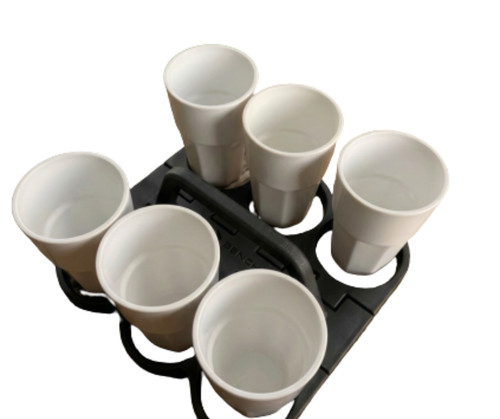 Foldable cup drink - drink, carrier