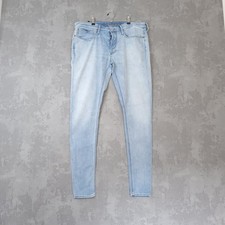 Denham Razor Slim Jeans Men's 38x34 Blue Denim Straight Leg Medium Wash 5 Pocket