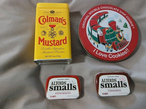 Job lot small tins - lot,
