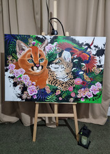 Large Hand Painted Canvas