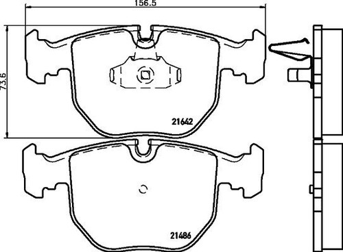 Mintex mdb1745 front brake pad - mintex,
