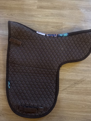 Nuumed brown wool lined numnah - brown,