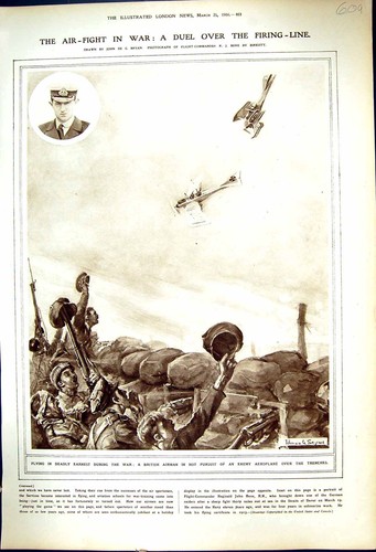 Old 1916 british war airman - old,
