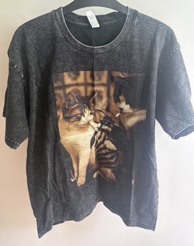 Vintage cat smoking tattoo - vintage,