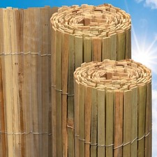 Bamboo slat fence screen roll - bamboo,