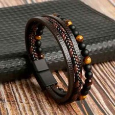 Mens Women Braided Bracelets