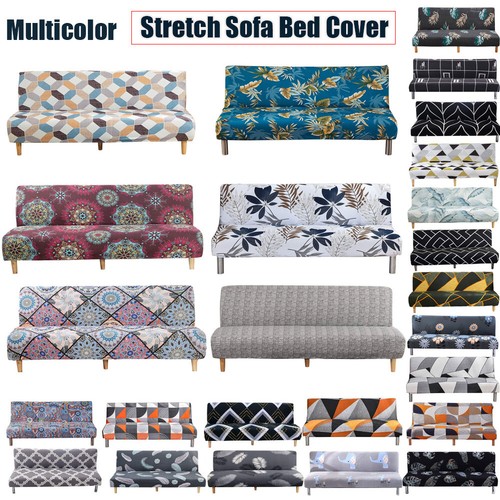 Stretch armless sofa bed futon - armless,