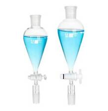 Borosilicate Separatory Funnel 60ml-1000ml Lab Glassware Chemistry Equipment GB